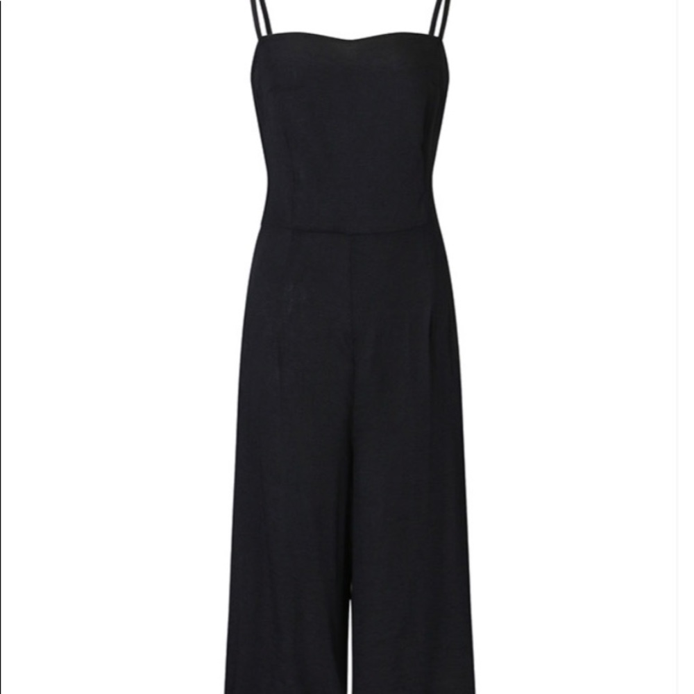 Linen 3/4 pant jumpsuit